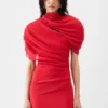 L’abito Castagna Abito mini drappeggiato L’abito Castagna Abito mini drappeggiato