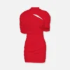 L’abito Castagna Abito mini drappeggiato L’abito Castagna Abito mini drappeggiato