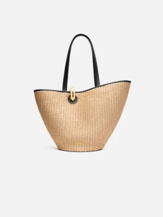 La borsa a secchiello asimmetrica Bambola