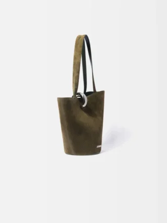 La borsa a secchiello asimmetrica Bambola Medium