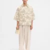 La camicia Aloe Camicia boxy in jacquard banana La camicia Aloe Camicia boxy in jacquard banana