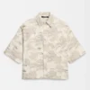La camicia Aloe Camicia boxy in jacquard banana La camicia Aloe Camicia boxy in jacquard banana