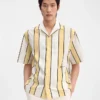 La camicia Jean Camicia da bowling a righe