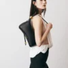 La grande Bisou Perle Grande borsa a tracolla con perline
