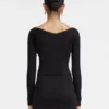 La maille Pralù longue Cardigan senza cuciture con logo charm La maille Pralù longue Cardigan senza cuciture con logo charm