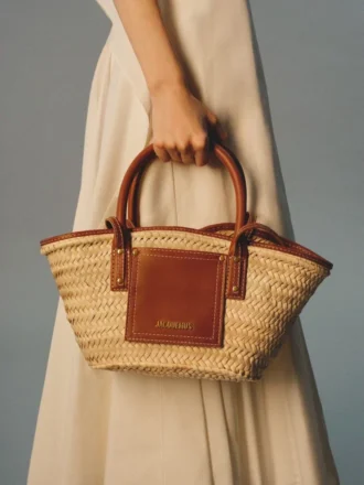 La piccola borsa a cestino Soli Borsa da spiaggia in rafia