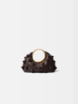 La piccola Calino con nodi Mini borsa a mano con anelli
