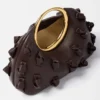 La piccola Calino con nodi Mini borsa a mano con anelli La piccola Calino con nodi Mini borsa a mano con anelli