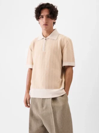 La polo Gio Polo in maglia con zip