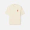 La t-shirt con le fragole T-shirt con logo e toppa con fragole