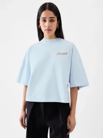 La t-shirt Corto T-shirt boxy ricamata