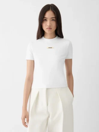 La t-shirt Gros Grain T-shirt con logo Grosgrain