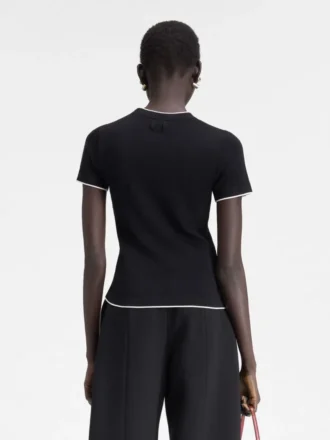 La t-shirt Tricot T-shirt asimmetrica in maglia