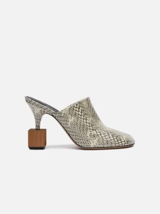Le mules Bisou Mules con tacco geometrico
