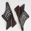 Le scarpe a doppia trama Mules doppie intrecciate