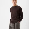 Maglia a maniche lunghe Lino Maglia jacquard con logo
