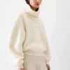 Maglia Pallone Maglione con collo alto ampio