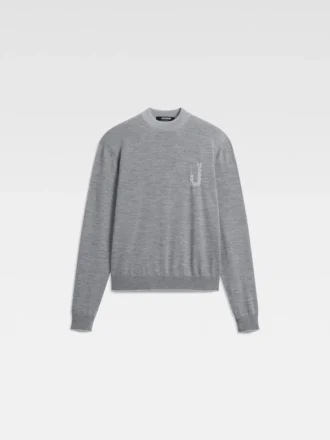 Maglia Tricot Maglione aderente con monogramma