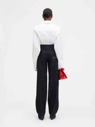 Pantaloni cargo in denim de-Nîmes Jeans cargo curvi