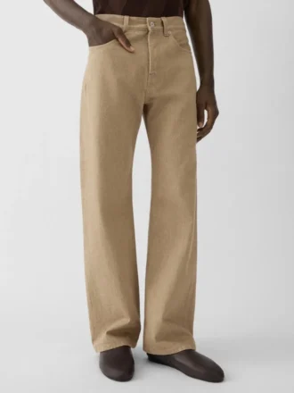 Pantaloni dritti in denim de-Nîmes Jeans a gamba dritta