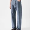 Pantaloni dritti in denim de-Nîmes Jeans a gamba dritta Pantaloni dritti in denim de-Nîmes Jeans a gamba dritta