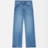 Pantaloni dritti in denim de-Nîmes Jeans a gamba dritta Pantaloni dritti in denim de-Nîmes Jeans a gamba dritta