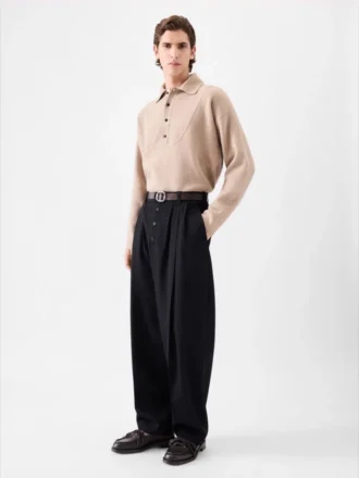 Pantaloni Fernando Pantaloni con pinces e bottoni