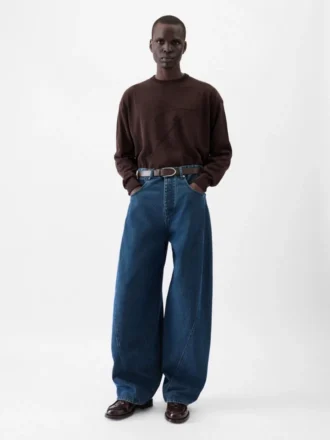 Pantaloni in denim Espiral de-Nîmes Jeans con cuciture intrecciate