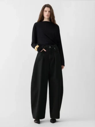 Pantaloni in denim Ovalo de-Nîmes Jeans curvi a vita alta