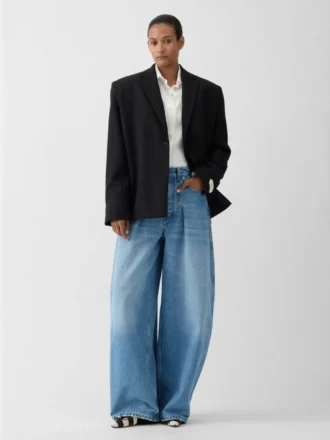 Pantaloni in denim Ovalo de-Nîmes Jeans curvi a vita alta