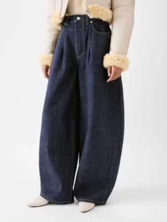 Pantaloni in denim Ovalo de-Nîmes Jeans curvi a vita alta