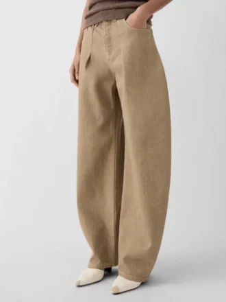 Pantaloni in denim Ovalo de-Nîmes Jeans curvi a vita alta