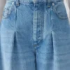 Pantaloni in denim Ovalo de-Nîmes Jeans curvi a vita alta Pantaloni in denim Ovalo de-Nîmes Jeans curvi a vita alta