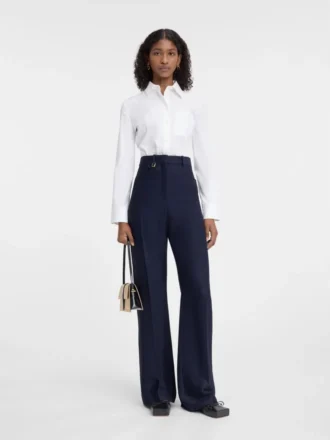 Pantaloni Sauge Pantaloni a vita alta svasati Pantaloni Sauge Pantaloni a vita alta svasati