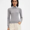 Polo in maglia tricot con logo J