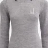 Polo in maglia tricot con logo J